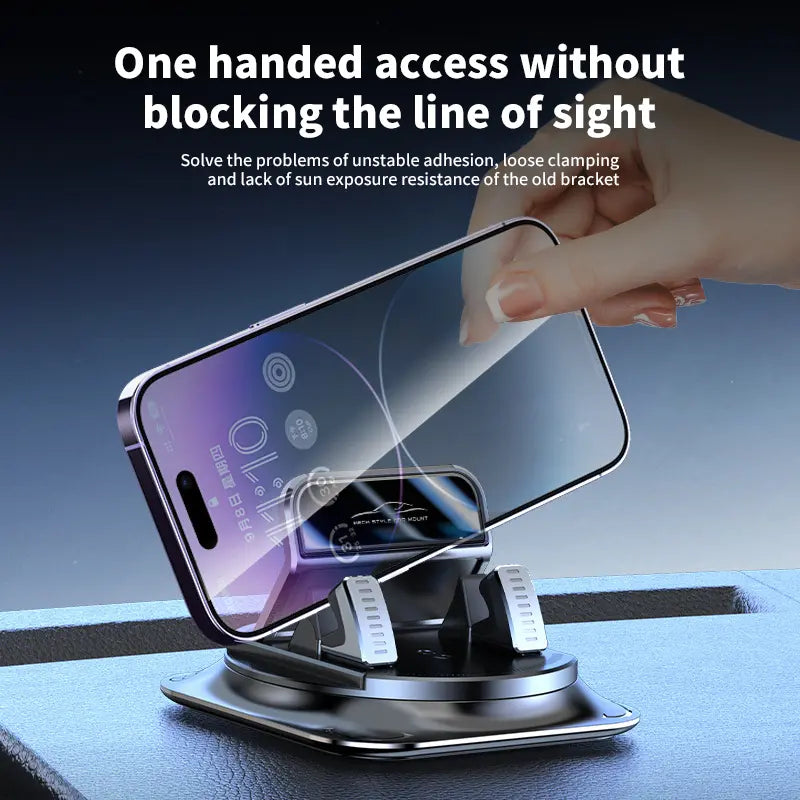 【Dealsforyoudays】Car Phone Holder 360 Degree Rotation, Suitablefor Car Navigation In-Car Dashboard, Horizontaland Vertica Screen Adjustment Angle,Suctioncup Fixed Non-Slip Mobile Phone Holdersuitable for Iphone and Android